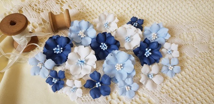 Набір квітів з тканини (18 шт.)