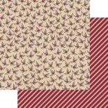 Аркуш двостороннього паперу Teresa Collins - Candy Cane Lane - Holly, розмір 30x30 см