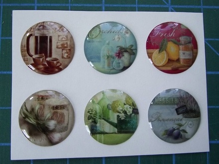 Набір епоксидних наліпок від Курдібановська TM - Кухня, 6 шт.