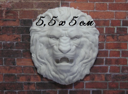 Гипсовое украшение от Е.В.А - Голова льва, 5,5х5 см