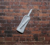 Пластикова прикраса "Пляшка з запискою" під метал від E.В.A., 42x12м