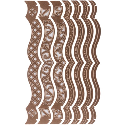 Ножи для вырубки от Spellbinders  -  Borderabilities - A2 Bracket Borders One, 7 шт.