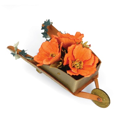 Ножі від Sizzix - Bigz XL Die - Wheelbarrow, 3-D - Тачка, 3-D