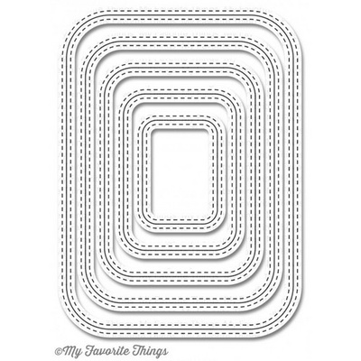 Ніж для вирубки My Favorite Things - Die-namics Inside & Out Stitched Rectangle STAX, Favorite0 шт.