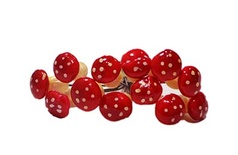 Грибочки від ScrapBerryʼs - Червоні, міні, 12 шт.