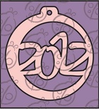 Чипборд. Ярлик "2012", 1 шт.