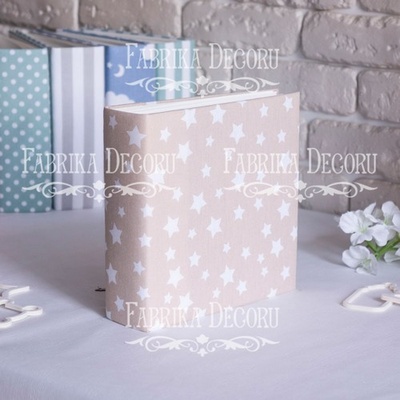 Заготовка для альбому у м'якій обкладинці Бежеві зірки, TM Fabrika Decoru