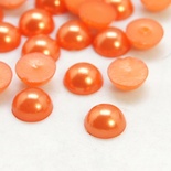 Напівперлинки OrangeRed, 8x3.5m, колір помаранчевий, 50 шт.