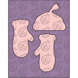 Чипборд. Набір "Рукавички і шапка" №3. Малі cb-195