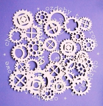 Чипборд от Wycianka - Большой набор шестеренок (размер средний)