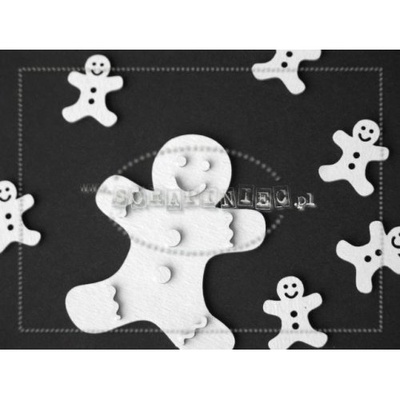 Чипборд Scrapiniec - Імбирні пряничні чоловічки, 13 штук