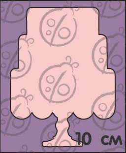 Чипборд Весільний торт. Великий cb-170