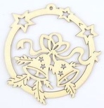 Лазерные вырубки из дерева от Scrapberry's - Колокольчики, 7см (2 шт / уп)