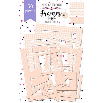 Набір рамок №2 Beige 50шт., ТМ Фабрика Декору