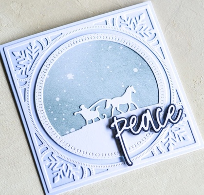 Ножі для вирубки від Memory Box - Peace Jotted Script