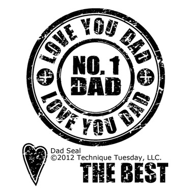 Набор акриловых штампов Technique Tuesday - Dad Seal