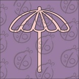 Чипборд. Пляжный зонтик. Маленький