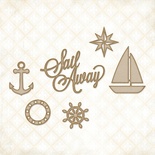 Чипборд Blue Fern StudiOs-Sail Away