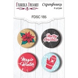 Набір скрап-фішок Фабрика Декору з 4 шт. No 185