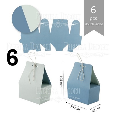 Набір паперових заготовок 004, ТМ Fabrika Dekoru, 6 штук, вибір кольору