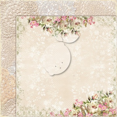 Аркуш двостороннього паперу для скрапбукінгу від LemonCraft - House roses EXTRA EXTRA 08