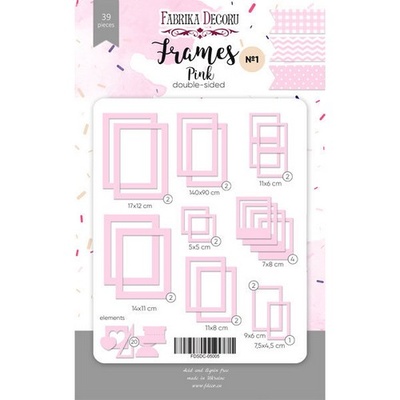 Набір рамок №1 Pink 39шт., ТМ Фабрика Декору