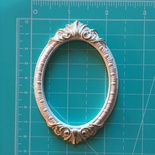 Гіпсова рамка, біла з золотом, від E.В.A., 8,5x5,8 см, 1 шт.