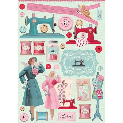 Высечки Tilda - Sewingbird, 4 листа