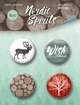 Набір скрап-фішок для скрапбукінгу від Scrapmir - Nordic Spirits, 4 шт.