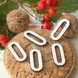 Деревʼяні фішки ScrapBox - Набір цифр 0 (5шт.) Fl-028