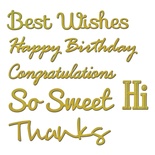 Ножи от Spellbinders – Phrase Set One