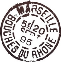 Акриловый штамп PC03c Почтовый штемпель, размер 2,9 * 2,9 см