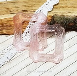 Прозрачная рамка из смолы №1 (розовая) от Евгения Курдибановская ТМ