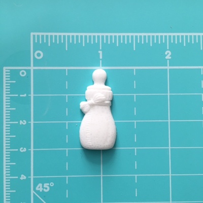 Пластикова прикраса від E.В.A. - Дитяча пляшка з соскою, 1 шт., 1,5x3см