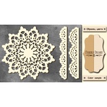 Чипборд Фабрика Декору - Зимова Серветка для, колір молочний, крафт