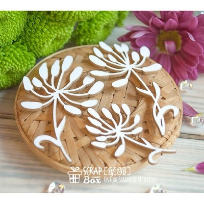 Чипборд ScrapBox - Конюшина велика 3 шт. Hf-148