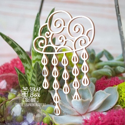 Чипборд ScrapBox - Дощова хмара Hc-107