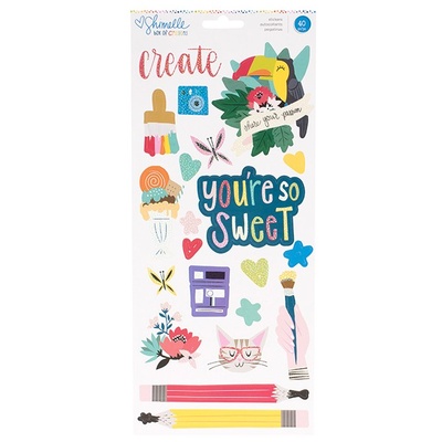 Наклейки от American Crafts - Box of Crayons