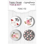 Набор скрапфишек Фабрика Декору из 4 шт № 172