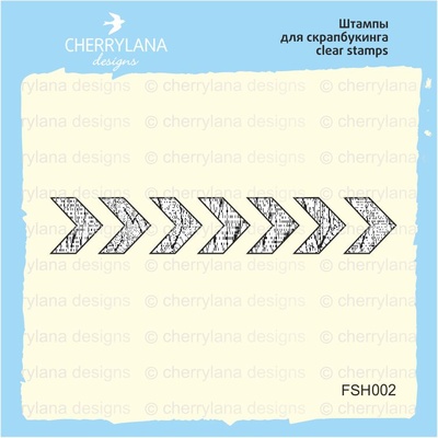 Штампи від Cherrylana - шеврон, 5,5x0,9 см