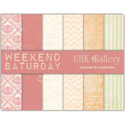 Набір двостороннього скрап-паперу UHK Gallery - Saturday, 6 аркушів