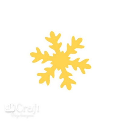 Дірокол фігурний 3,7СМ Сніжинка, TM dpCraft (Dalprint)