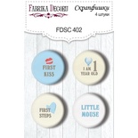 Набір скрап-фішок 4шт. My little mousy boy 402, ТМ Фабрика Декору