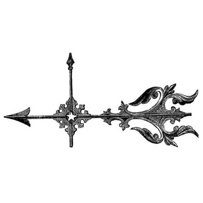 Акриловый штамп Stamp Vane RE025 Флюгер, размер 3,6 * 2,4 см