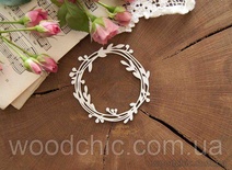 Чипборд Вінок весняний 3 від WOODchic, 8см