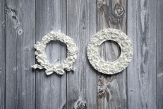 Гипсовые украшения от ScrapEgo - Веночки, 2 шт.