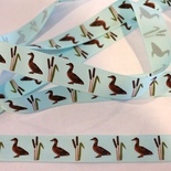 Стрічка Eyelet Outlet - Mallard Ribbon Blue, ширина 18 мм, довжина 90 см