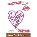 Ніж для вирубки CottageCutz - Sweet Floral Heart (Elites)