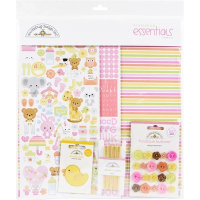 Набір паперу і декору для скрапбукінгу від Doodlebug - Bundle Bundle Of Joy, 30x30 см, 12+1 аркуш