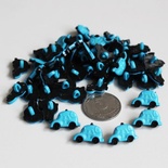 Ґудзик "Машинка, колір блакитний, 1 шт.